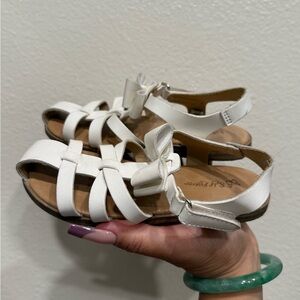 Self Esteem White Kids Sandals